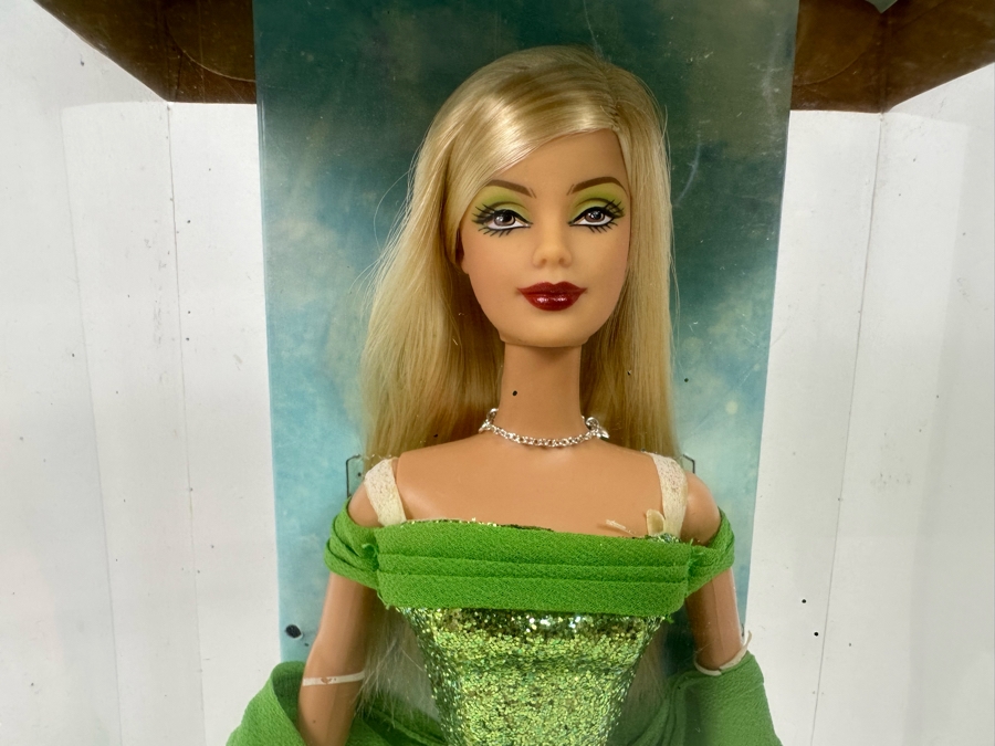 August Peridot Birthstone Collection Collector Edition Mattel Barbie Doll 2002 New In Box C5326 [Photo 4]