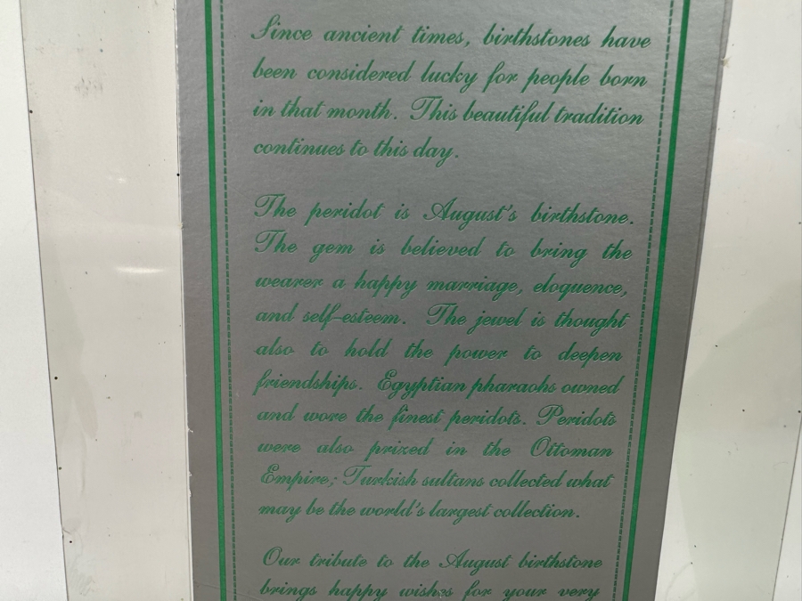 August Peridot Birthstone Collection Collector Edition Mattel Barbie Doll 2002 New In Box C5326 [Photo 10]