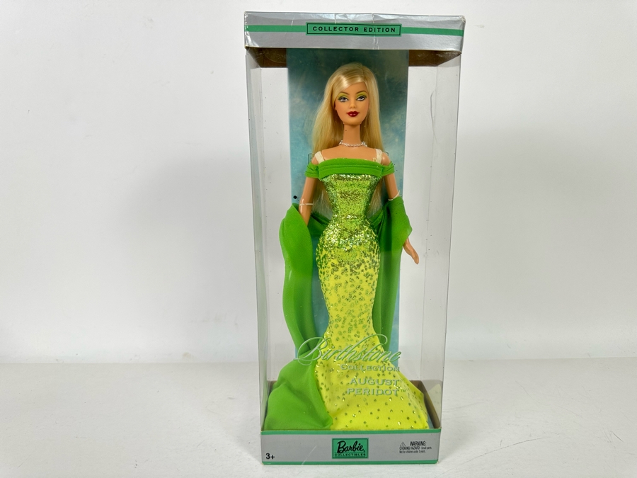 August Peridot Birthstone Collection Collector Edition Mattel Barbie Doll 2002 New In Box C5326 [Photo 2]