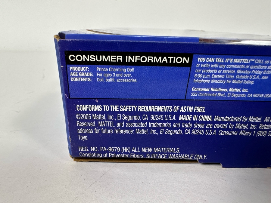 Walt Disney’s Cinderella Special Edition: Prince Charming Doll 2005 New in Box H0093 [Photo 8]