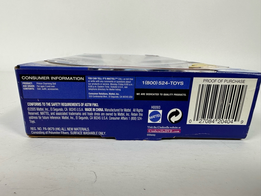 Walt Disney’s Cinderella Special Edition: Prince Charming Doll 2005 New in Box H0093 [Photo 7]