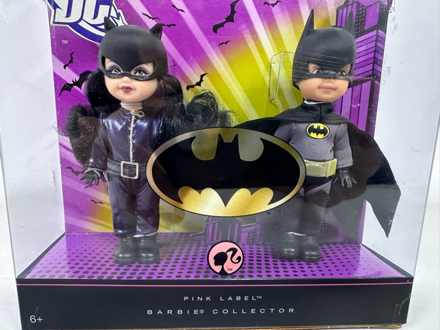 DC Comics Catwoman and Batman Pink Label Collection Mattel Kelly and Tommy Dolls 2008 New In Box N2689 [Photo 3]