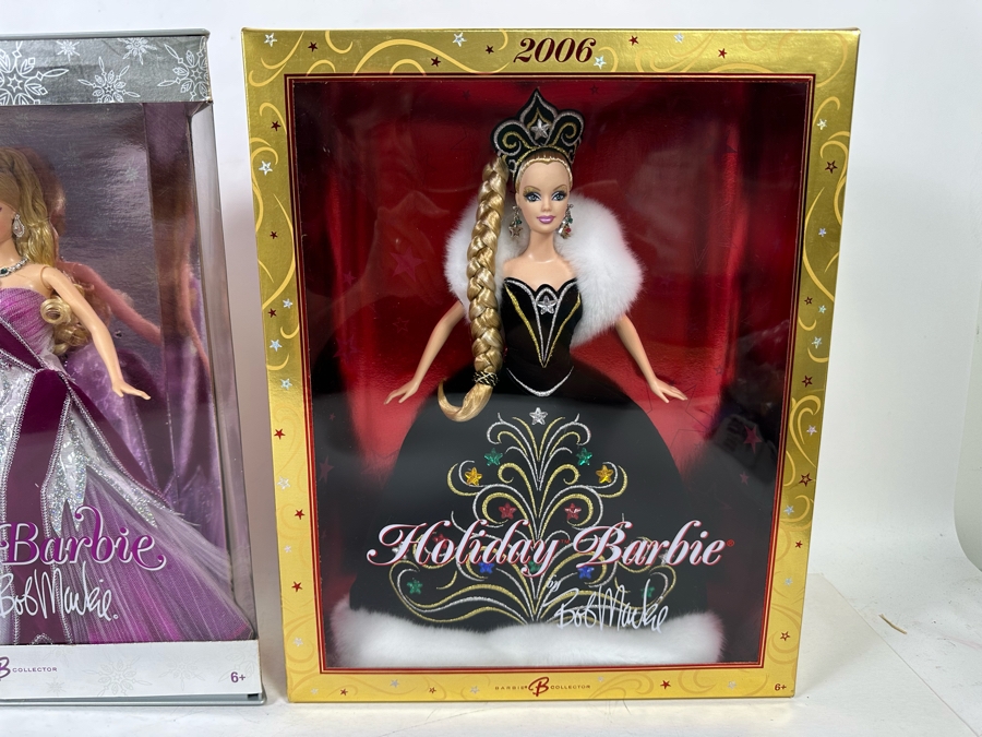 Bob Mackie Holiday Barbie 2005 and 2006 Mattel Barbie Dolls 2005/2006 New In Box G8058/J0949 [Photo 7]
