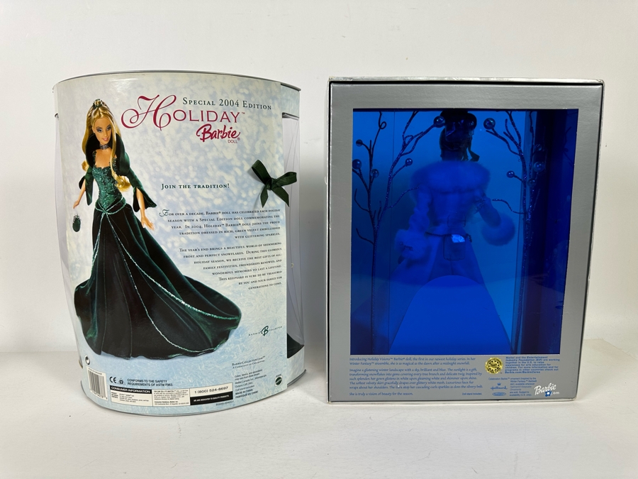 Special 2004 Edition Holiday Barbie and Winter Fantasy “First in the Series” 2003 Special Edition Mattel Barbie Dolls 2003/2004 New In Box B5848/B2519 [Photo 16]