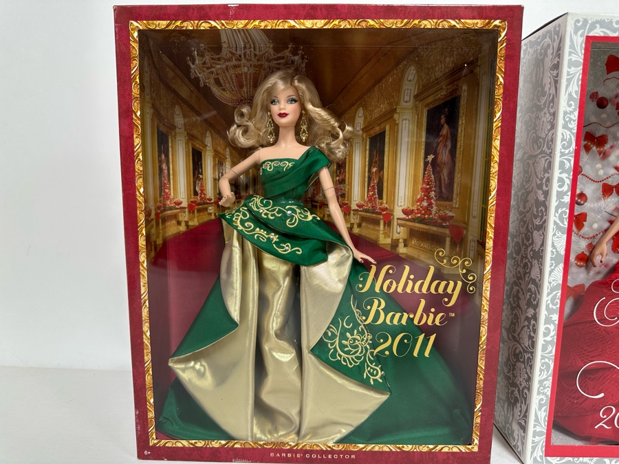 2011 and 2012 Holiday Barbies Mattel Barbie Collector Series 2010/2011 New In Box W3465/T7914 [Photo 3]