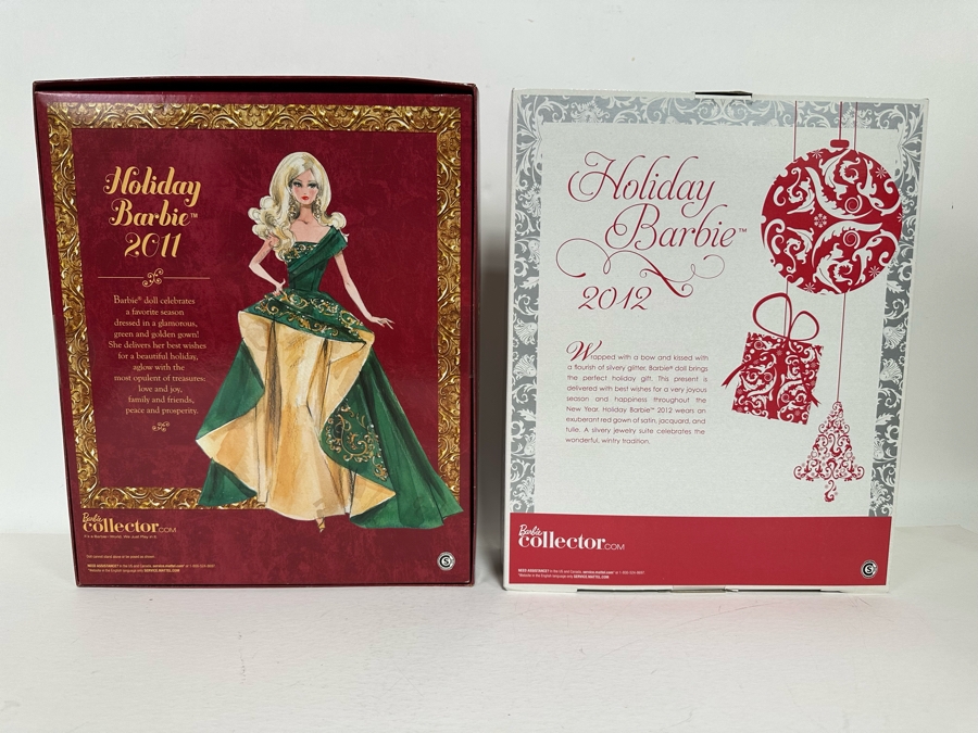 2011 and 2012 Holiday Barbies Mattel Barbie Collector Series 2010/2011 New In Box W3465/T7914 [Photo 10]