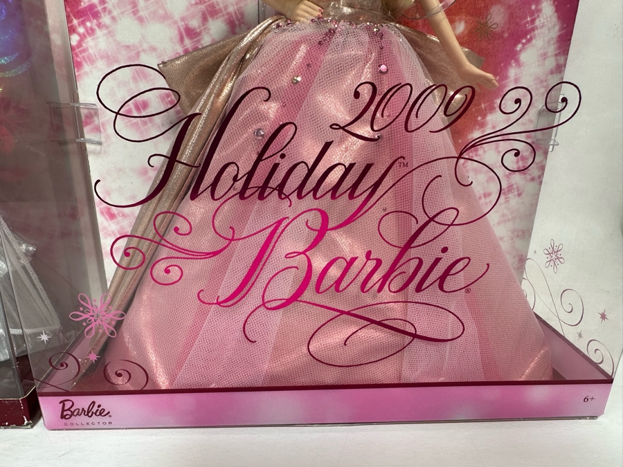 2008 and 2009 Holiday Barbies Mattel Barbie Collector Series 2008/2008 New In Box N6556/L9643 [Photo 8]