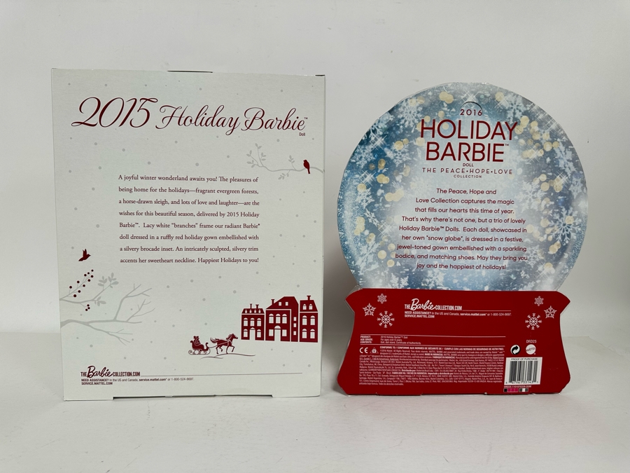 2015 and 2016 Holiday Barbies Mattel Barbie Collector Series 2014/2016 New In Box CHR76/DRD2 [Photo 9]