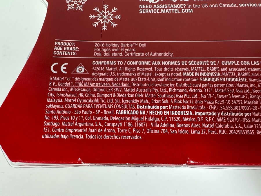 2015 and 2016 Holiday Barbies Mattel Barbie Collector Series 2014/2016 New In Box CHR76/DRD2 [Photo 13]