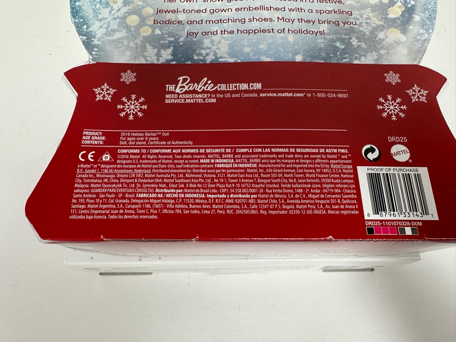 2015 and 2016 Holiday Barbies Mattel Barbie Collector Series 2014/2016 New In Box CHR76/DRD2 [Photo 11]