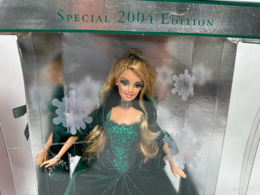 2002 Holiday Celebration Barbie Special Edition and and 2004 Special Edition Holiday Barbie Mattel Barbie Collector Series 2002/2004 New In Box 56209/B5848 [Photo 7]