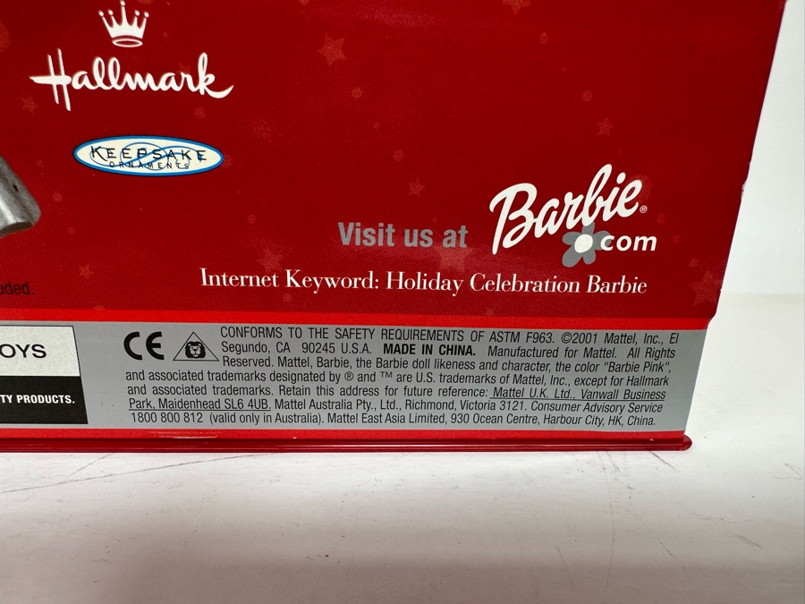 1998 Happy Holidays Barbie Special Edition and 2001 Special Edition Holiday Celebration Barbie Mattel Barbie Dolls 1998/2001 New In Box 20200/50304 [Photo 13]