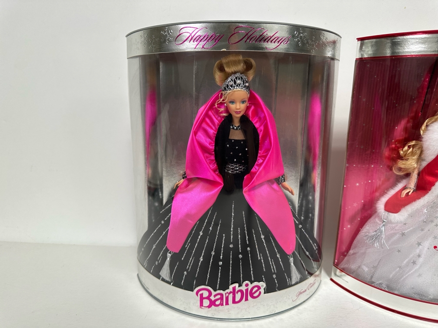 1998 Happy Holidays Barbie Special Edition and 2001 Special Edition Holiday Celebration Barbie Mattel Barbie Dolls 1998/2001 New In Box 20200/50304 [Photo 3]