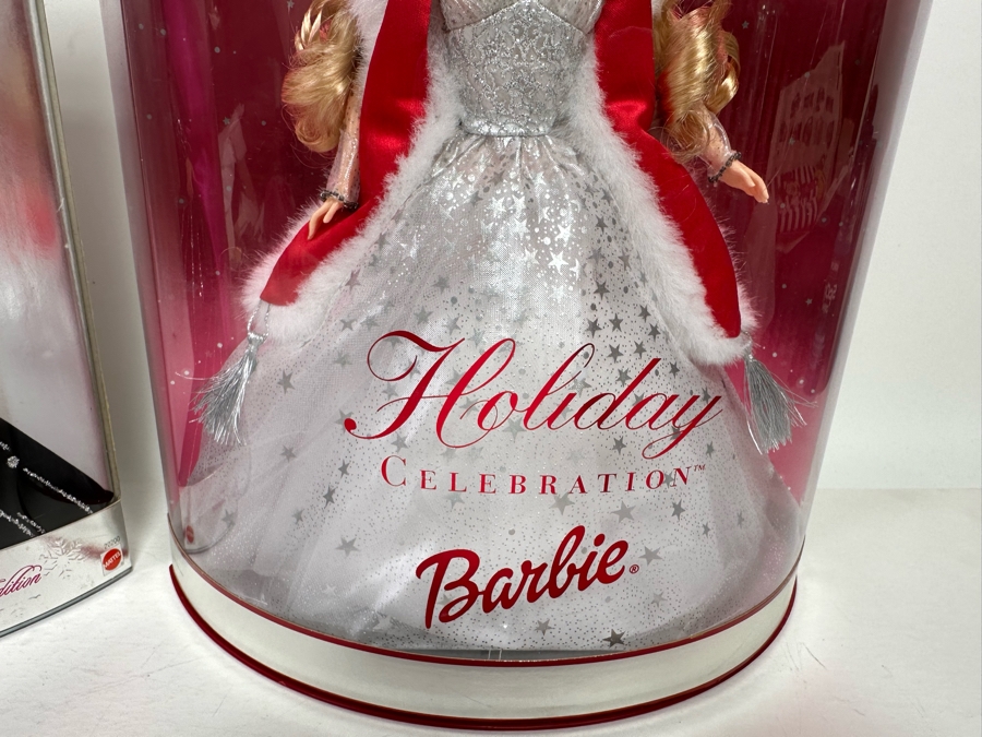 1998 Happy Holidays Barbie Special Edition and 2001 Special Edition Holiday Celebration Barbie Mattel Barbie Dolls 1998/2001 New In Box 20200/50304 [Photo 8]