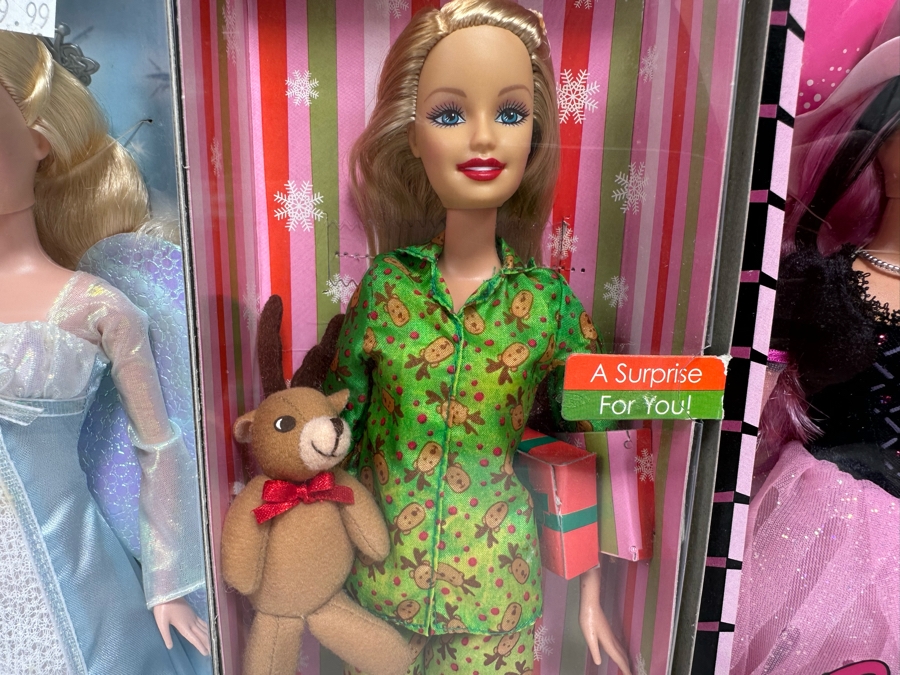 Holiday Angel, Christmas Morning and Fashion Spell Mattel Barbie Dolls 2006/2006/2008 New In Box J0590/J0550/M3523 [Photo 6]