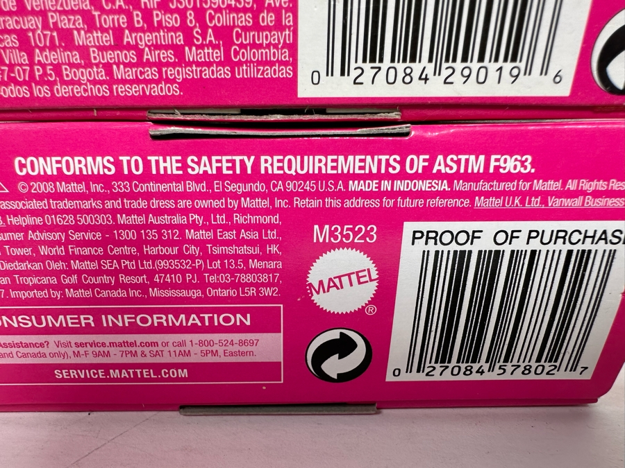 Holiday Angel, Christmas Morning and Fashion Spell Mattel Barbie Dolls 2006/2006/2008 New In Box J0590/J0550/M3523 [Photo 17]