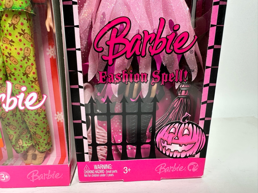 Holiday Angel, Christmas Morning and Fashion Spell Mattel Barbie Dolls 2006/2006/2008 New In Box J0590/J0550/M3523 [Photo 8]