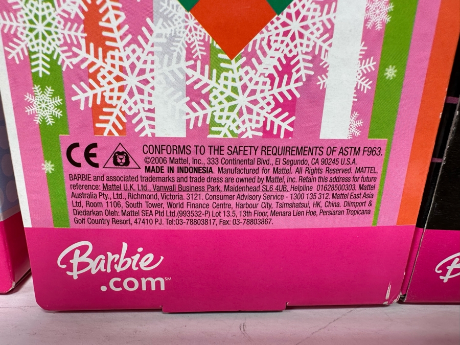 Holiday Angel, Christmas Morning and Fashion Spell Mattel Barbie Dolls 2006/2006/2008 New In Box J0590/J0550/M3523 [Photo 11]
