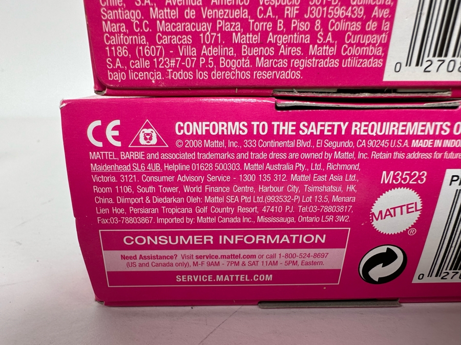Holiday Angel, Christmas Morning and Fashion Spell Mattel Barbie Dolls 2006/2006/2008 New In Box J0590/J0550/M3523 [Photo 16]