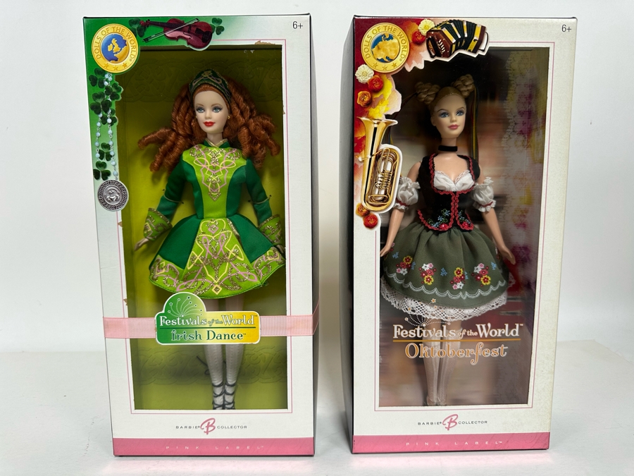 Dolls of the World: Festivals of the World Irish Dance and Oktoberfest Pink Label Collection Mattel Barbie Dolls 2006/2006 New In Box J0929/K7920 [Photo 3]