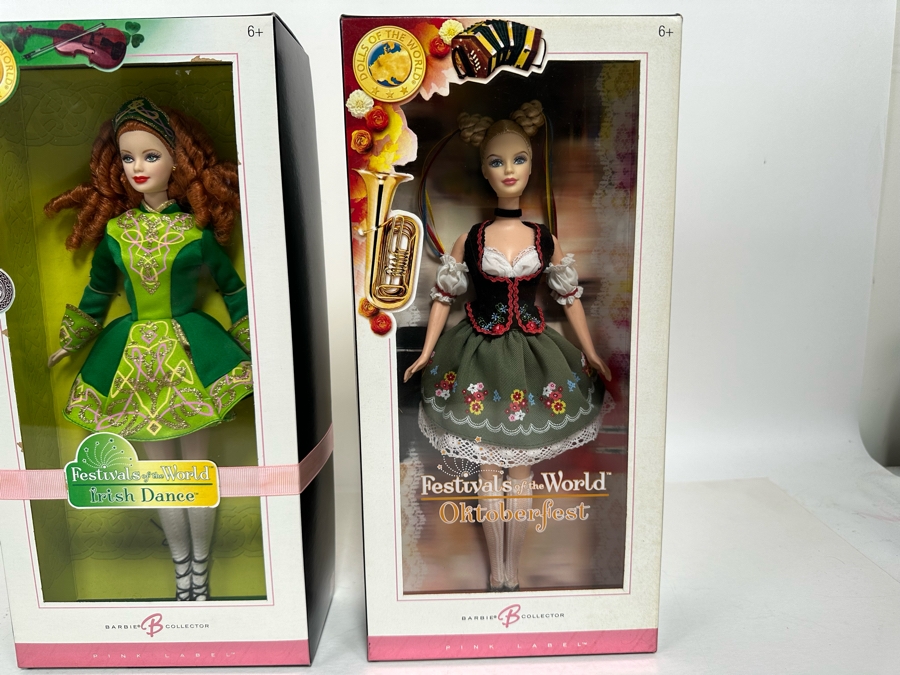 Dolls of the World: Festivals of the World Irish Dance and Oktoberfest Pink Label Collection Mattel Barbie Dolls 2006/2006 New In Box J0929/K7920 [Photo 4]