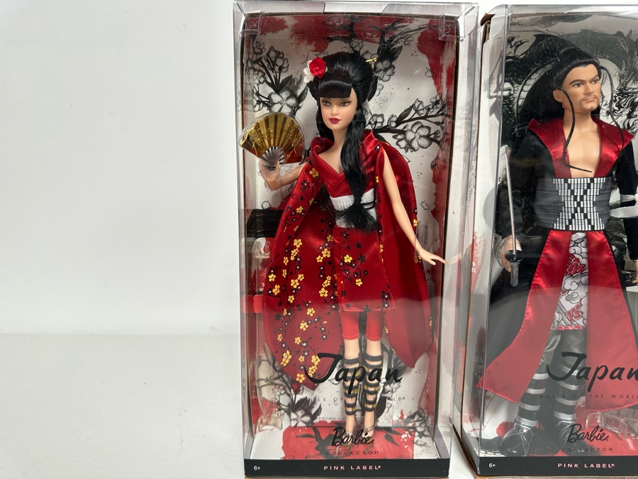 Dolls of the World: Japan Barbie and Japan Ken Pink Label Collection Mattel Barbie and Ken Dolls 2010/2010 New In Box V5004/V5005 [Photo 6]