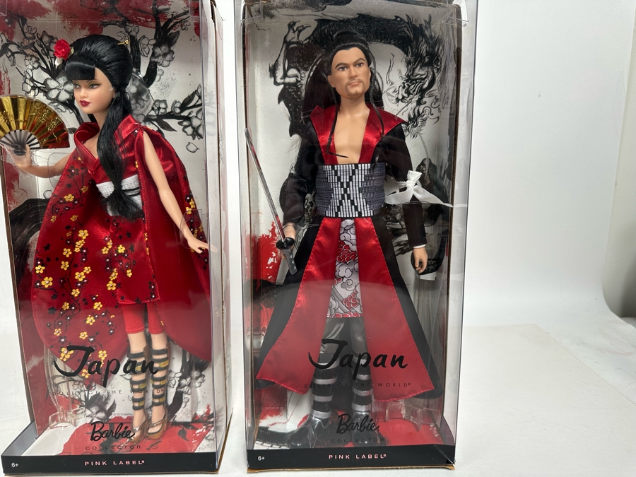 Dolls of the World: Japan Barbie and Japan Ken Pink Label Collection Mattel Barbie and Ken Dolls 2010/2010 New In Box V5004/V5005 [Photo 3]