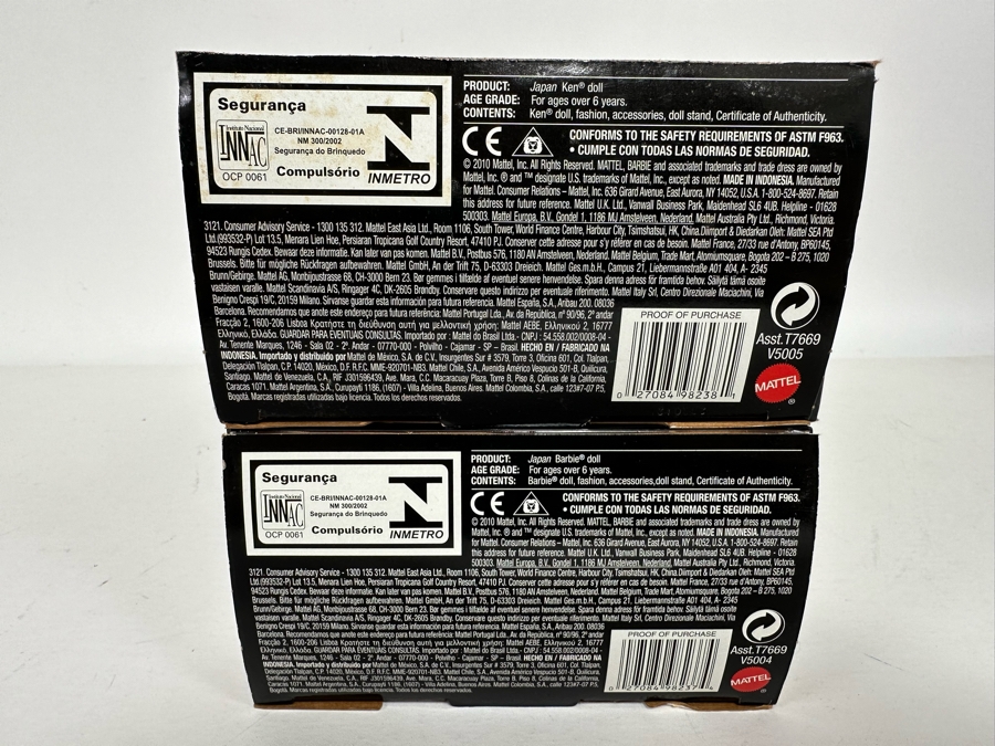 Dolls of the World: Japan Barbie and Japan Ken Pink Label Collection Mattel Barbie and Ken Dolls 2010/2010 New In Box V5004/V5005 [Photo 12]