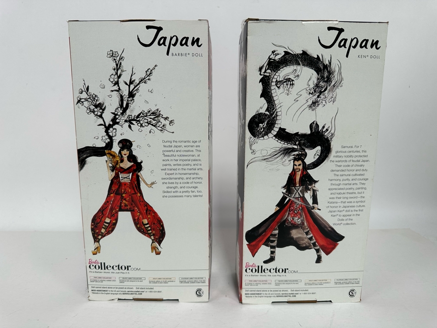 Dolls of the World: Japan Barbie and Japan Ken Pink Label Collection Mattel Barbie and Ken Dolls 2010/2010 New In Box V5004/V5005 [Photo 9]