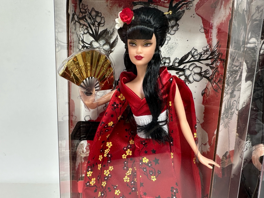 Dolls of the World: Japan Barbie and Japan Ken Pink Label Collection Mattel Barbie and Ken Dolls 2010/2010 New In Box V5004/V5005 [Photo 7]