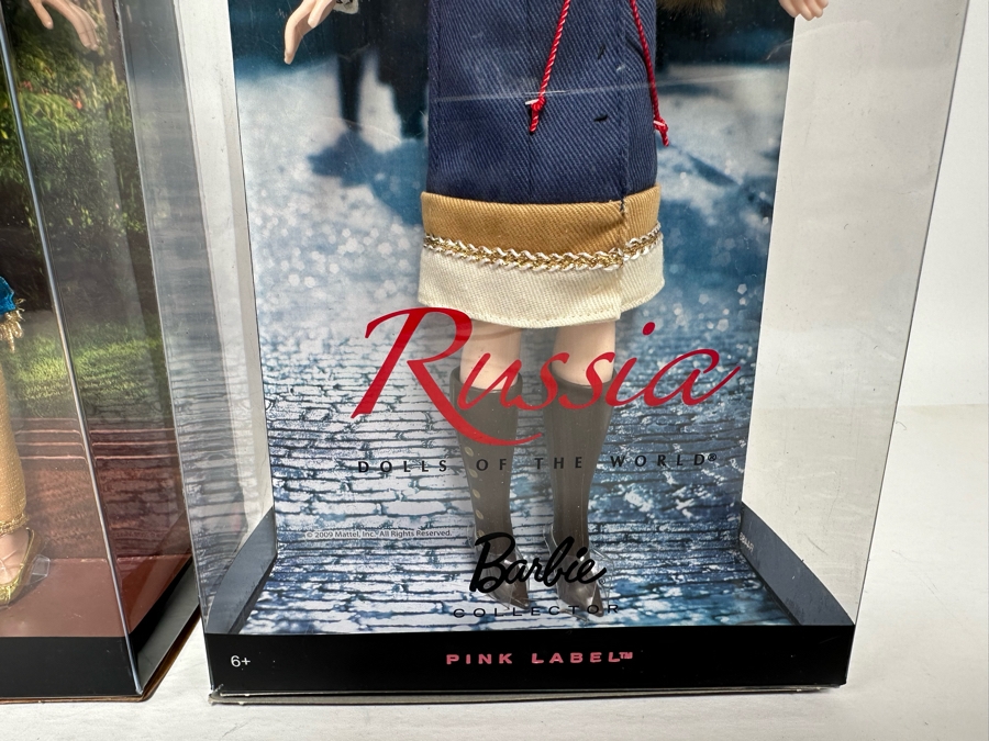 Dolls of the World: Sumatra Indonesia and Russia Pink Label Collection Mattel Barbie Dolls 2009/2007 New In Box R4488/L9582 [Photo 5]