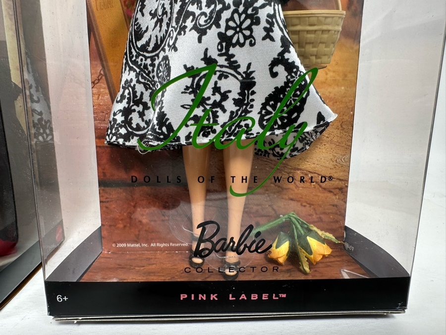 Dolls of the World: Spain and Italy Pink Label Collection Mattel Barbie Dolls 2007/2009 New In Box L9583/P3488 [Photo 5]