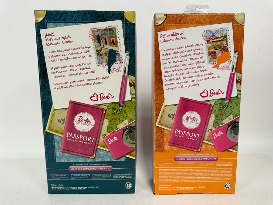 Dolls of the World: Argentina and Morocco Pink Label Collection Mattel Barbie Dolls 2011/2012 New In Box W3375/X8425 [Photo 11]