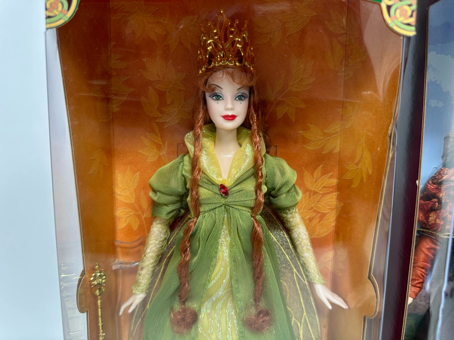 Dolls of the World: Legends of Ireland Faerie Queen and Princess of the Portuguese Empire Barbie Collector Edition Mattel Barbie Dolls 2004/2002 New In Box B3456/56217 [Photo 7]