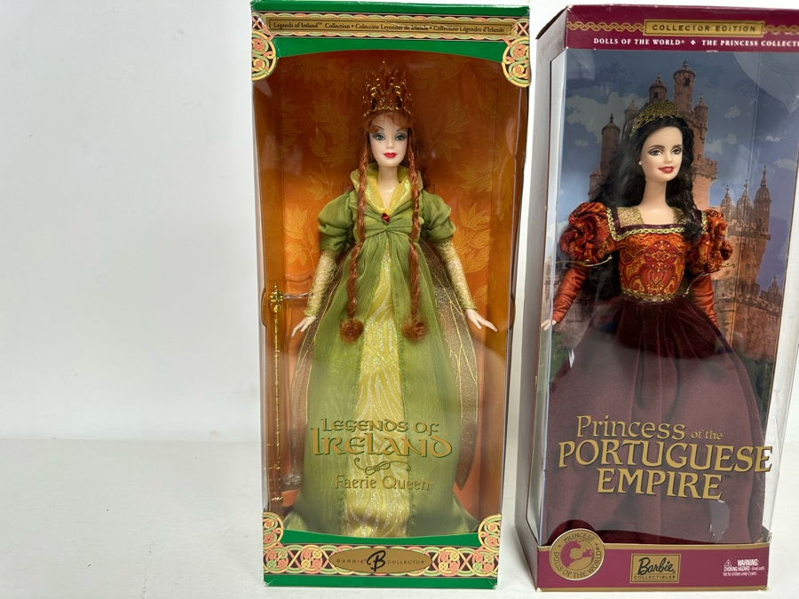 Dolls of the World: Legends of Ireland Faerie Queen and Princess of the Portuguese Empire Barbie Collector Edition Mattel Barbie Dolls 2004/2002 New In Box B3456/56217 [Photo 6]