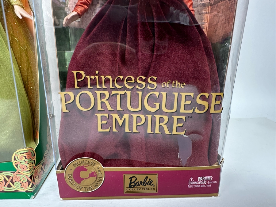 Dolls of the World: Legends of Ireland Faerie Queen and Princess of the Portuguese Empire Barbie Collector Edition Mattel Barbie Dolls 2004/2002 New In Box B3456/56217 [Photo 5]