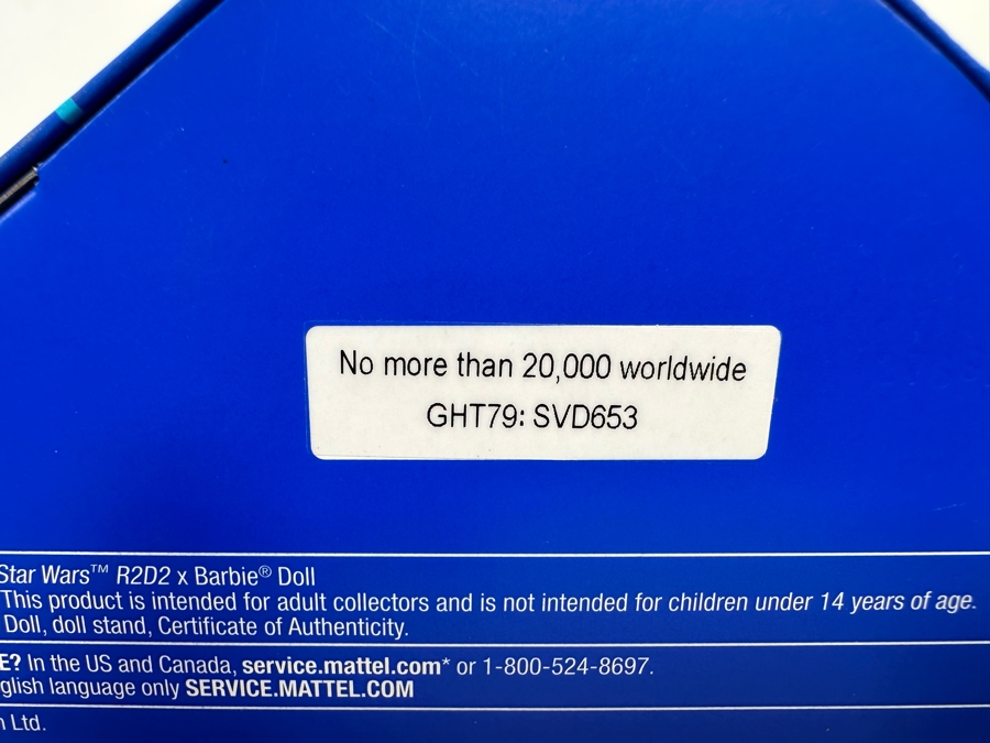 Star Wars R2D2 x Barbie Limited Edition of 20,000 Mattel Barbie Doll 2019 New In Box GHT79 [Photo 13]