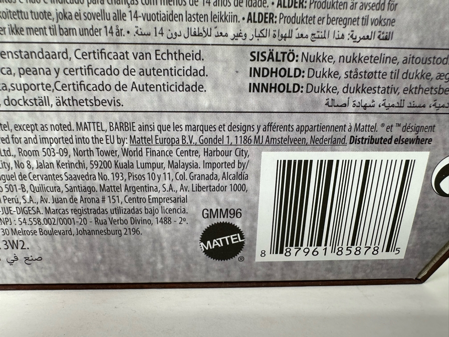 Star Wars Chewbacca x Barbie Limited Platinum Edition of 5,000 Mattel Barbie Doll 2019 New In Box GMM96 [Photo 15]