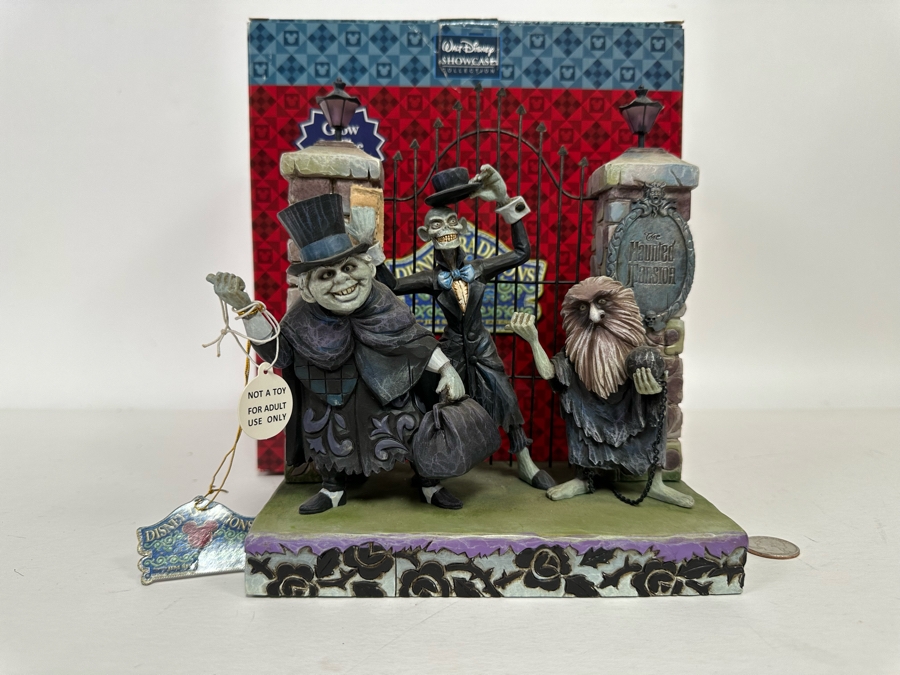 Haunted Mansion: Hitchhiking Ghosts By Jim Shore Disney Traditions Showcase Collection With Original Box 4013991 7.5W x 4D x 8.5H [Photo 3]