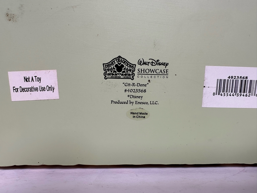 Git-R-Done By Jim Shore for Enesco Disney Traditions: Showcase Collection with Original Box 4023568 7W x 4D x 4.5H [Photo 11]