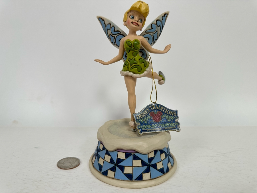 Tinker Bell “Skating Pixie” By Jim Shore for Enesco Disney Traditions ...