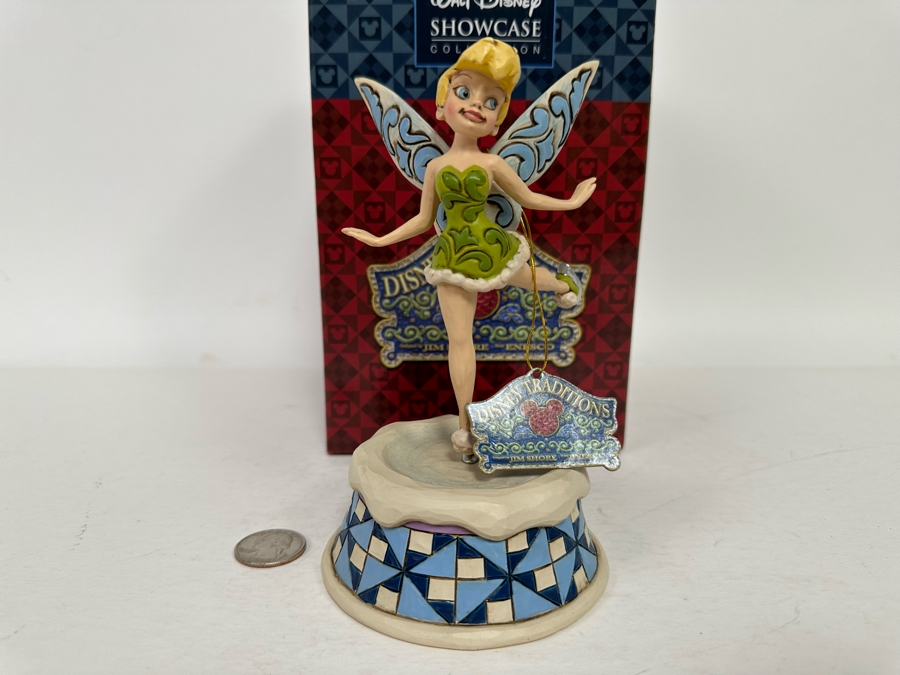 Tinker Bell “Skating Pixie” By Jim Shore for Enesco Disney Traditions: Showcase Collection New with Original Box 4033268 6.5H [Photo 3]