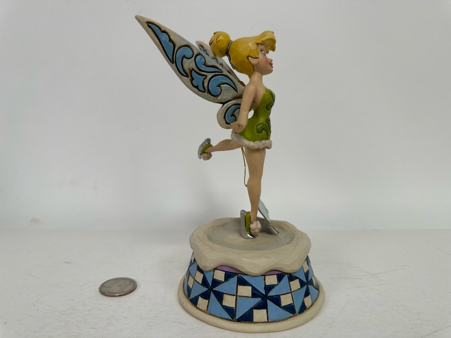 Tinker Bell “skating Pixie” By Jim Shore For Enesco Disney Traditions Showcase Collection New