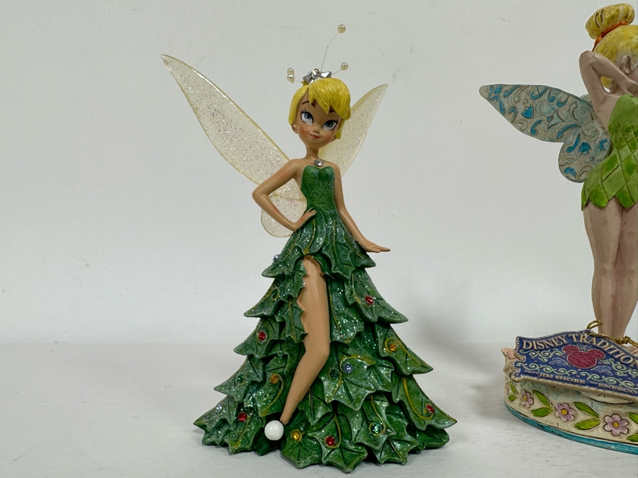 Tinkerbell Figurines “Sitting Pretty”, “Let Your Dreams Blossom” By Jim Shore for Enesco Disney Traditions: Showcase Collection and “Oh Christmas Tree” Disney’s All Decked Out for the Holidays 4007913/4005221/A9422 8H/7H/5.5H [Photo 10]