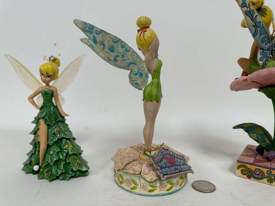 Tinkerbell Figurines “Sitting Pretty”, “Let Your Dreams Blossom” By Jim Shore for Enesco Disney Traditions: Showcase Collection and “Oh Christmas Tree” Disney’s All Decked Out for the Holidays 4007913/4005221/A9422 8H/7H/5.5H [Photo 9]