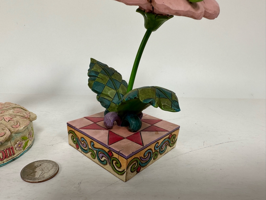 Tinkerbell Figurines “Sitting Pretty”, “Let Your Dreams Blossom” By Jim Shore for Enesco Disney Traditions: Showcase Collection and “Oh Christmas Tree” Disney’s All Decked Out for the Holidays 4007913/4005221/A9422 8H/7H/5.5H [Photo 6]