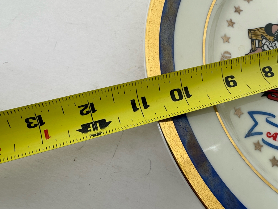 Disneyland “America on Parade” Bicentennial Celebration Plate by Viletta Plate No. 135/3000 11R [Photo 11]