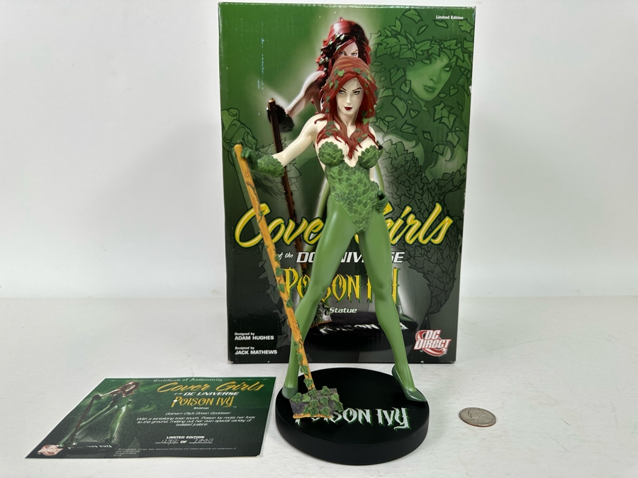 Cover Girls of the DC Universe Poison Ivy Statue Limited Edition 1194/7000 4.24W x 4.25D x 9.75H [Photo 2]