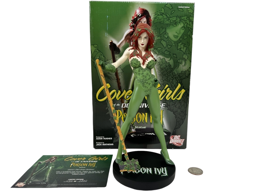 Cover Girls of the DC Universe Poison Ivy Statue Limited Edition 1194/7000 4.24W x 4.25D x 9.75H [Photo 1]