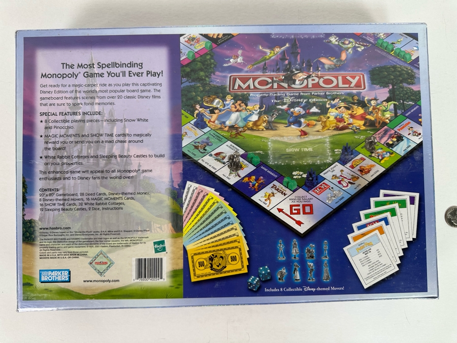 Disney Edition of Monopoly Parker Brothers Game Sealed New in Box [Photo 6]